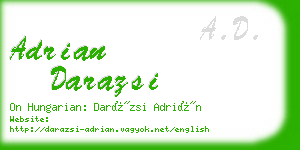 adrian darazsi business card